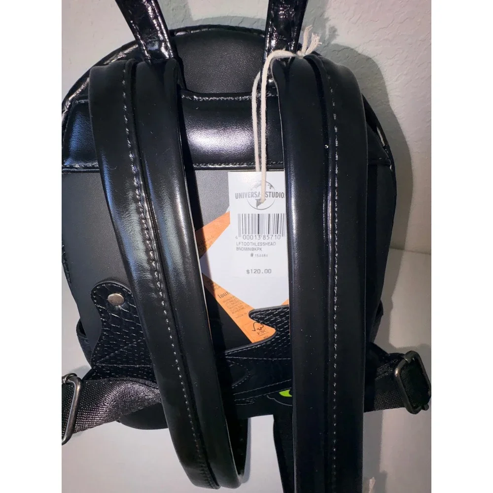 Loungefly Universal Studios Toothless Dragon Mini Backpack Black and ears new